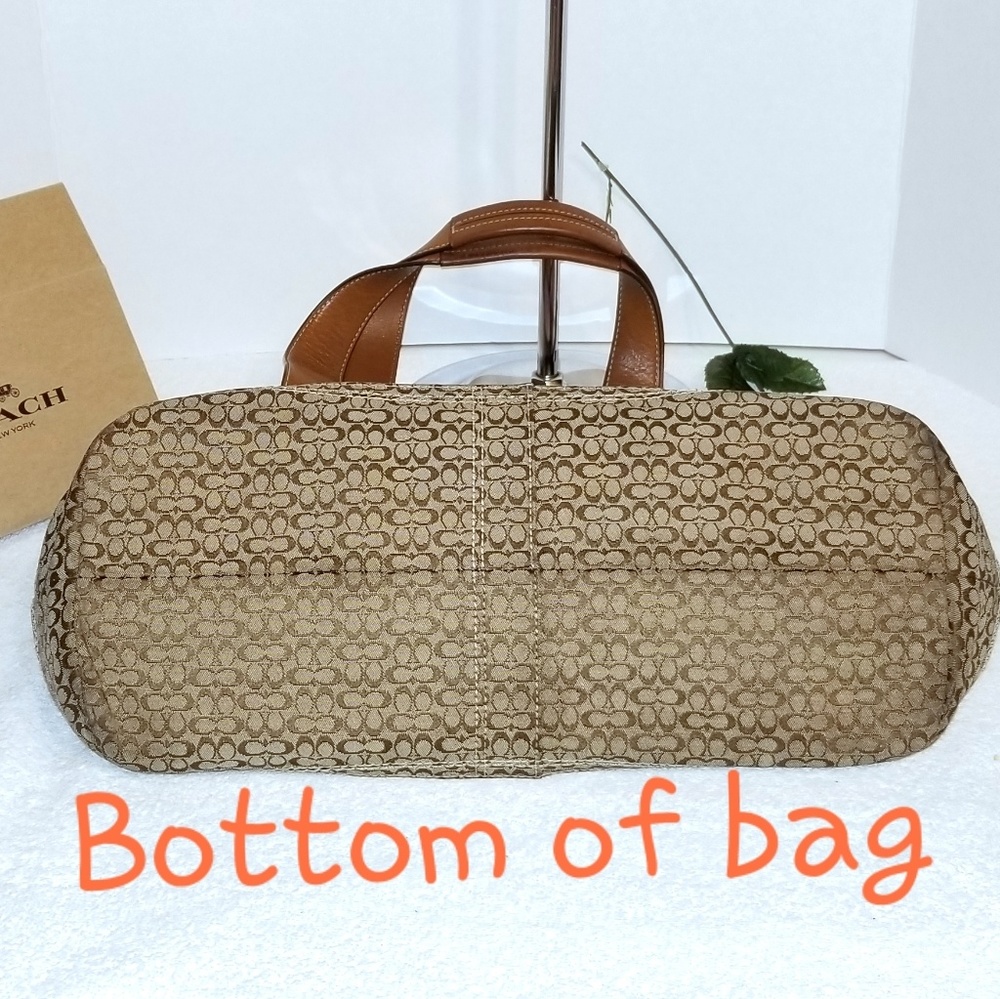 ๐ฏ Auth. Coach Beige/Brown Business Tote F12311 - Picture 7 of 8
